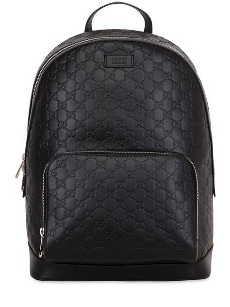 gucci black back|Gucci backpack prices.